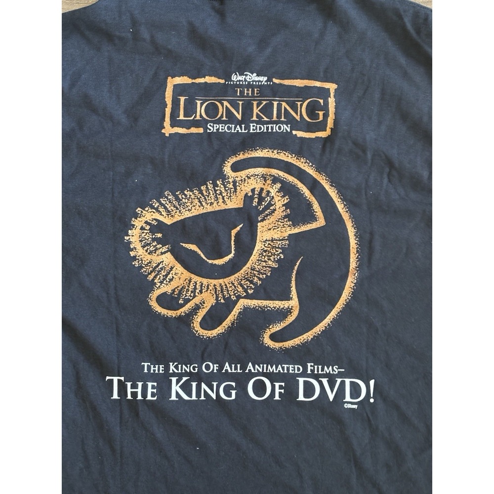 Rare VTG‎ The Lion King 2003 Special Edition DVD Release T Shirt 2000s Disney L